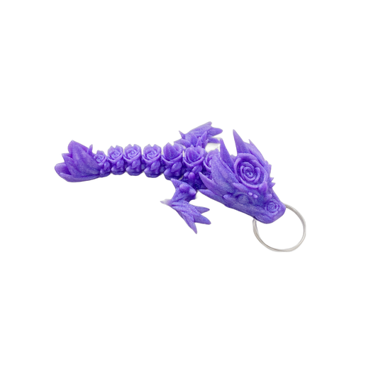 Rose Dragon Keyring