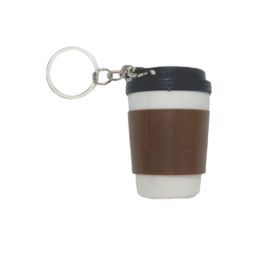 Coffee Cup Keyring Clicker