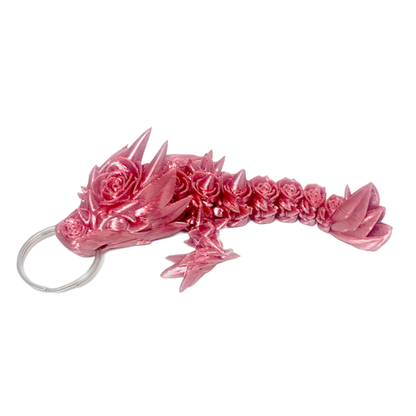 Rose Dragon Keyring
