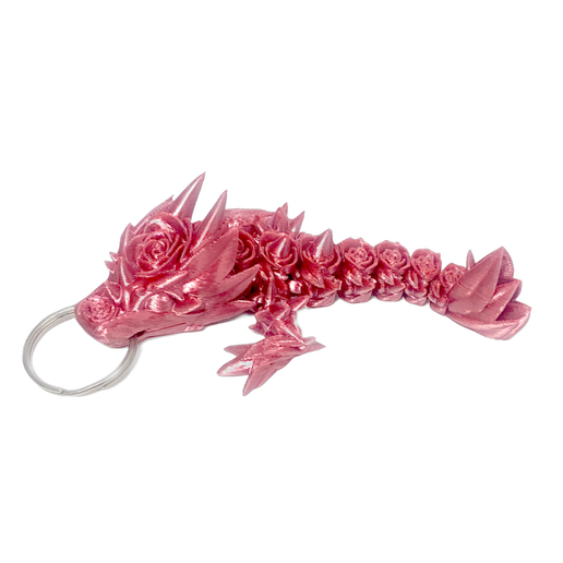 Rose Dragon Keyring