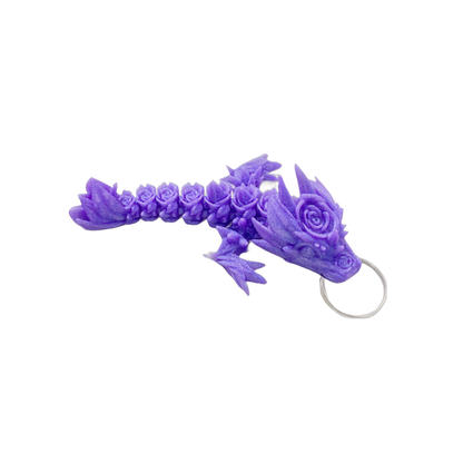 Rose Dragon Keyring