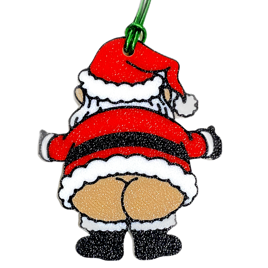 Santa Ornament - Butt Crack