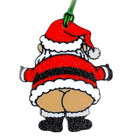 Santa Ornament - Butt Crack